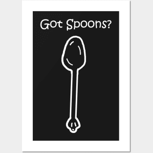 Got Spoons? White Posters and Art